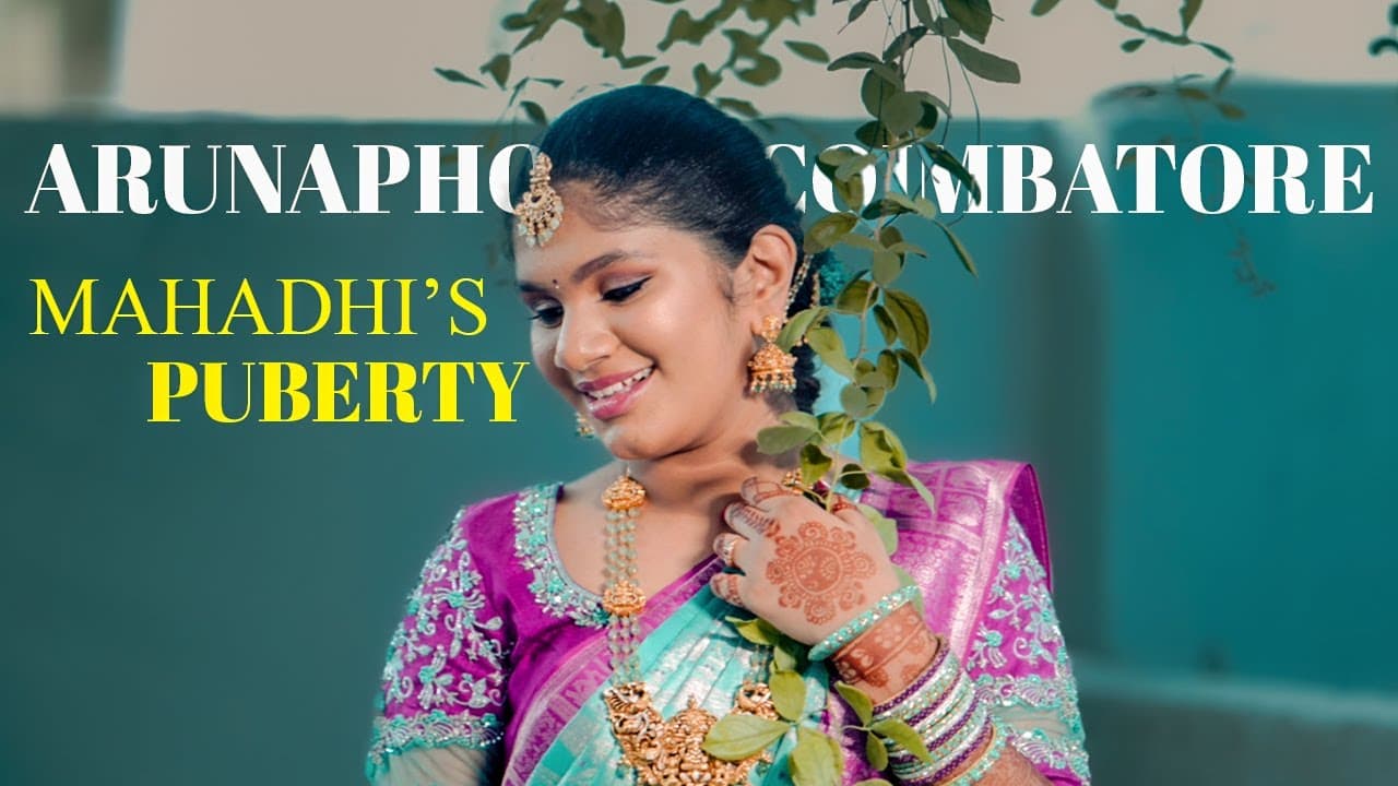 Mahathi’s puberty ceremony, traditional half-saree function